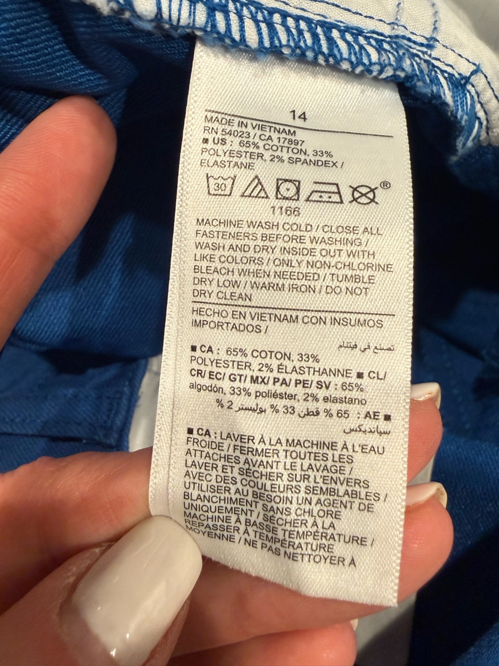 Old Navy High-Rise WOW Shorts Size 14 Sapphire Sky Blue NWOT - Picture 5 of 12